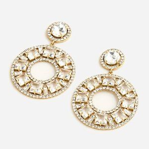 Jcrew crystal cocktail earrings earrings
